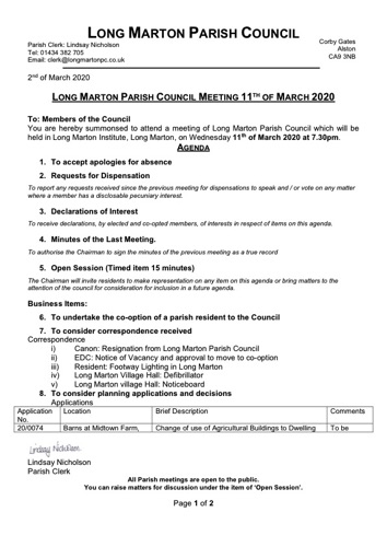 200311 LMPC March Agenda - Parish Council Meeting (dragged) 1.pdf